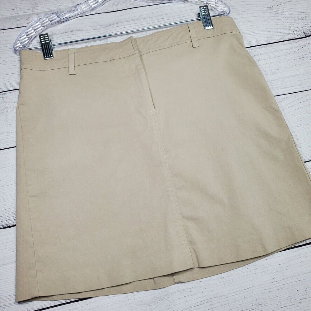 Motherhood Maternity Beige Stretch Knee Length Skirt Size Medium